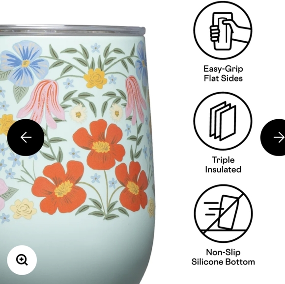 💥BUY 3 GET 3 FREE RIFLE PAPER CO. STEMLESS WINE CUP 12 OZ. - Picture 4 of 8